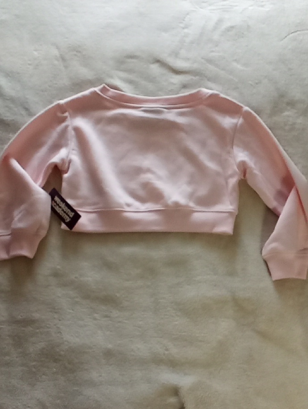 WEEKEND ACADEMY PINK 96 SWEATSETS BOTTOMS (XS 4-5) TOP (S 6-7) NWT - Picture 6 of 12